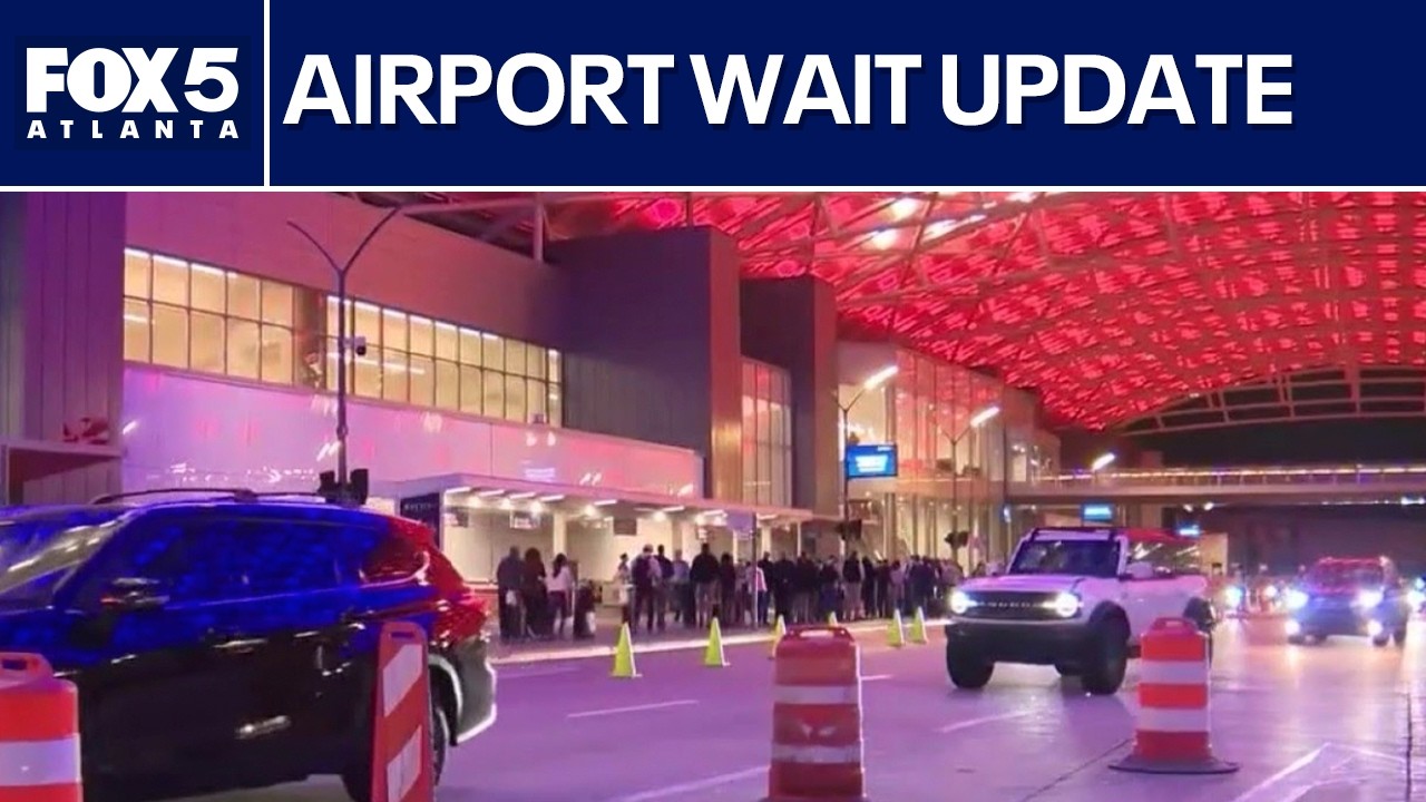 Длинные очереди на досмотр в аэропорту Атланты | FOX 5 News