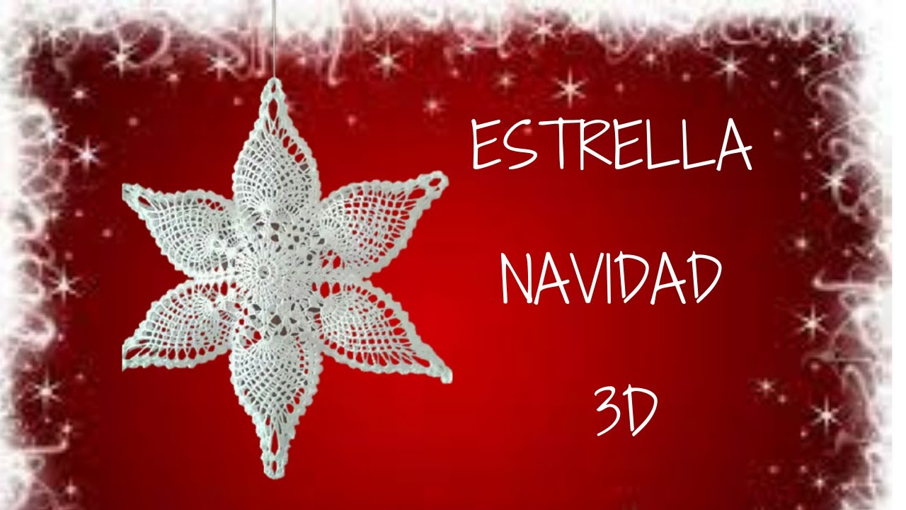 tutorial crochet estrella navidad 2020  (Subtitles several lenguage)