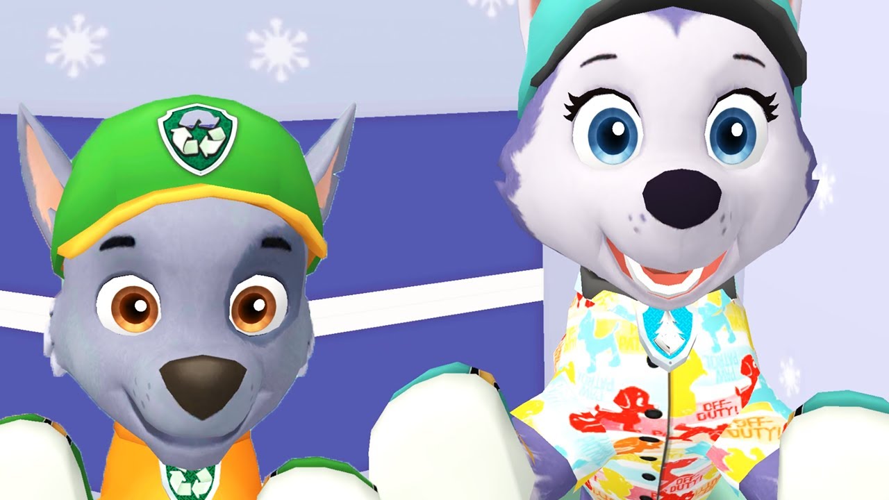 Paw Patrol A Day in Adventure Bay - Rocky, Everest, Ryder Rescue Mission! - Fun Pet Kids Games