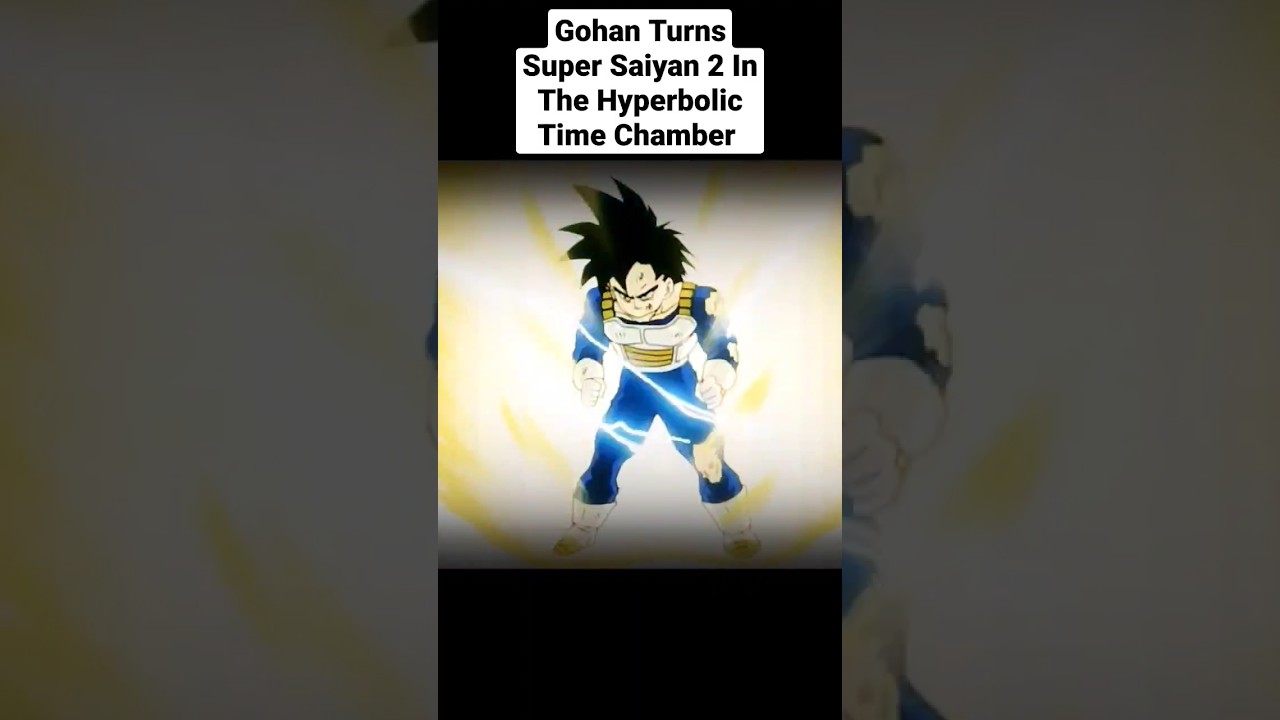 Gohan Turns Super Saiyan 2 In The Hyperbolic Time Chamber Interstellar Style #dragonball