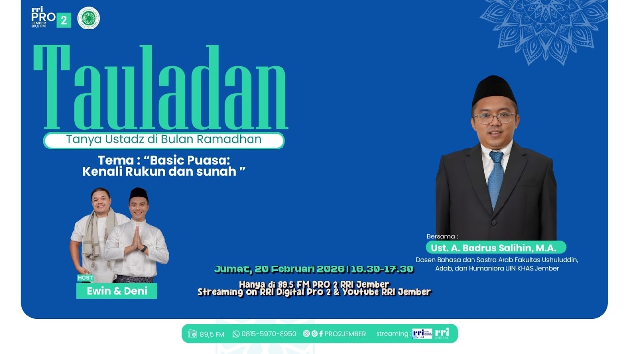 TAULADAN | BASIC PUASA : KENALI RUKUN DAN SUNAH