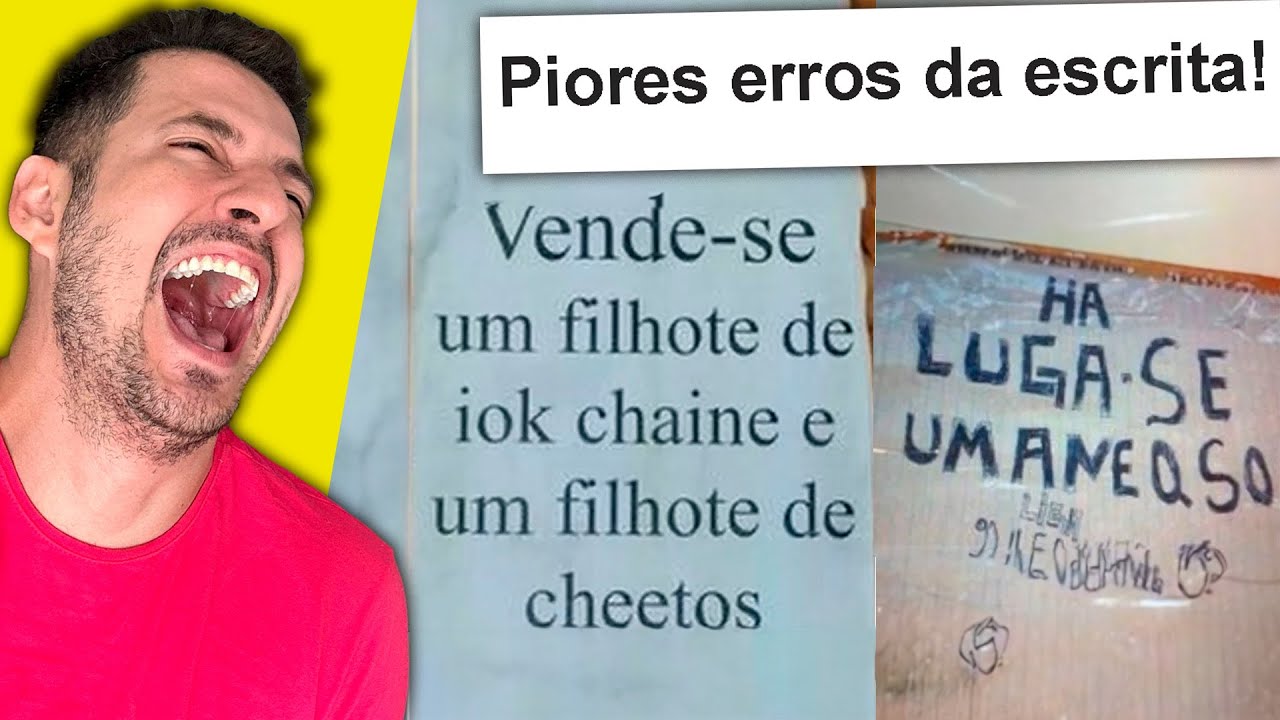 Piores erros da escrita
