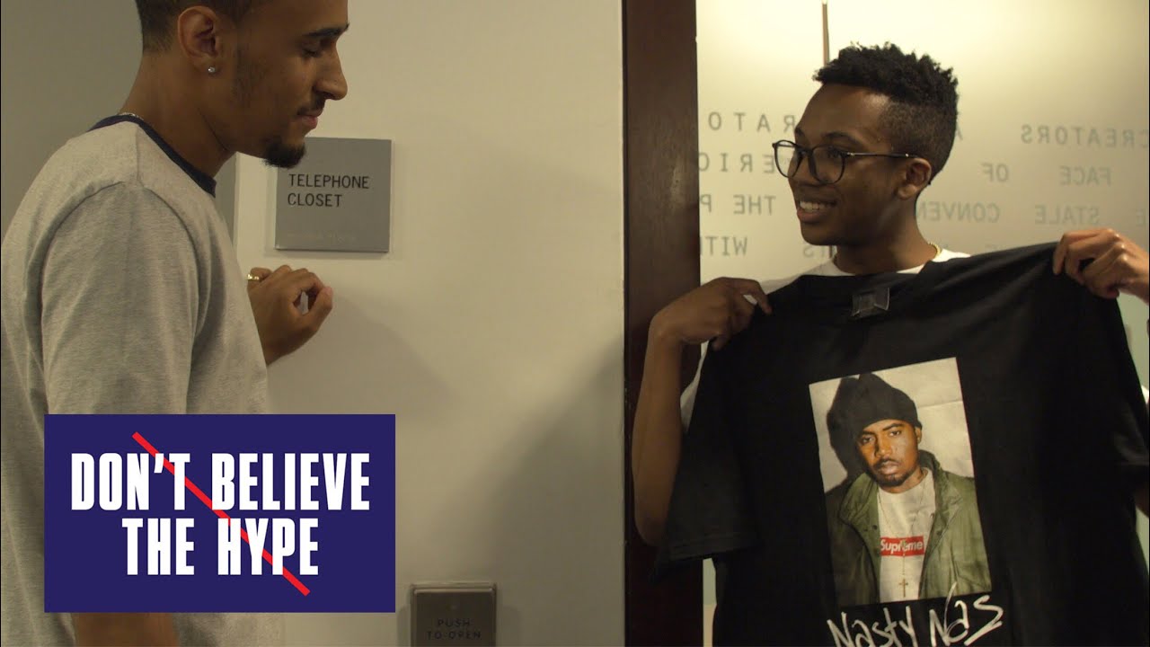 Supreme Nas T-shirt: Don't Believe The Hype