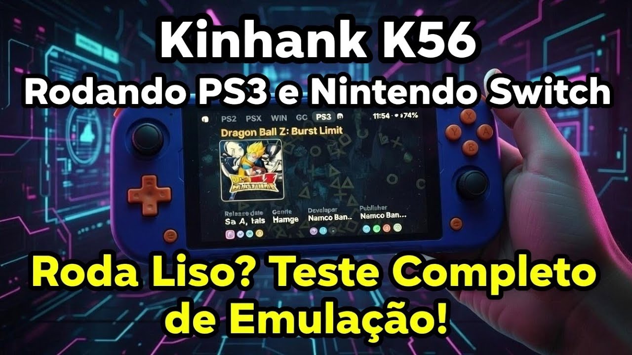 Kinhank K56 Rodando PS3 e Nintendo Switch: Roda Liso? Teste Completo de Emulação! #K56 #PS3 #Switch