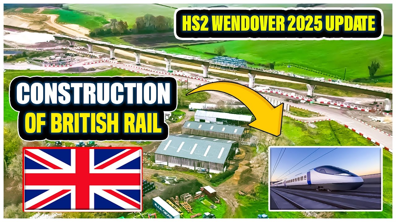 Обновление HS2 Wendover 2025 | Невероятный прогресс на виадукте Вендовер-Дин