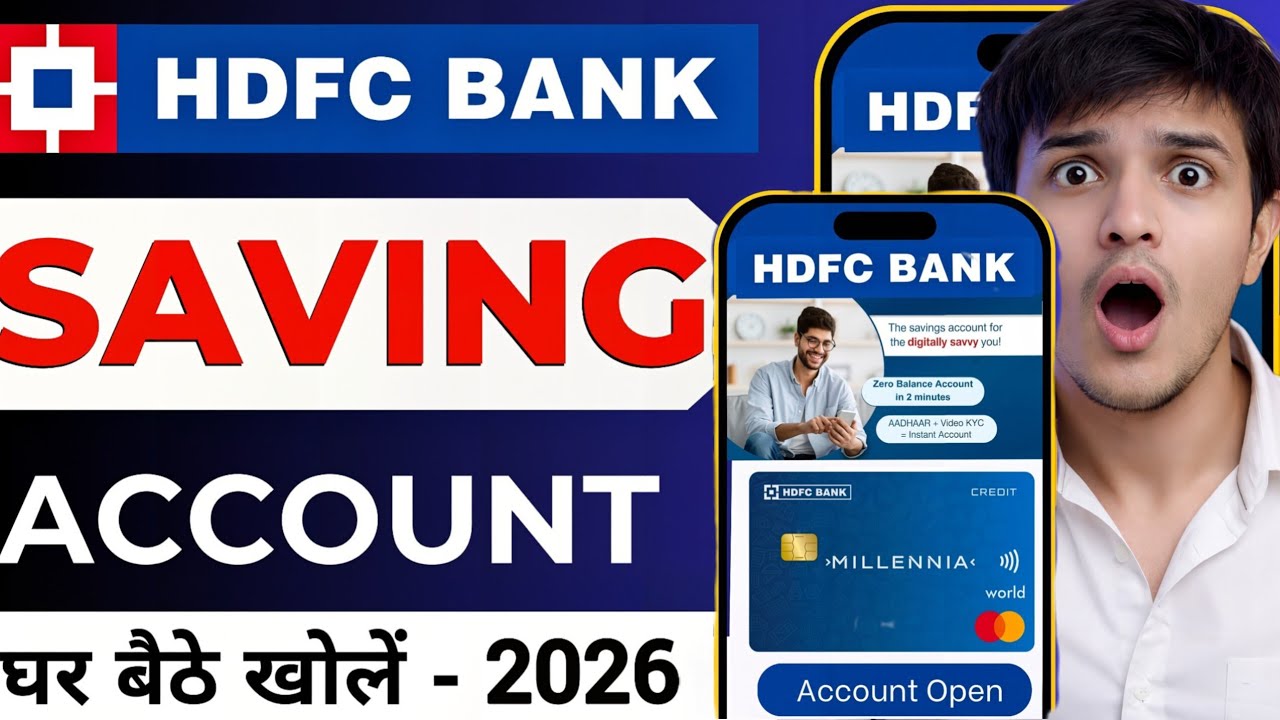 HDFC Zero Balance Account Opening 2026 | HDFC Bank Account Open Kaise Kare (Full Process)
