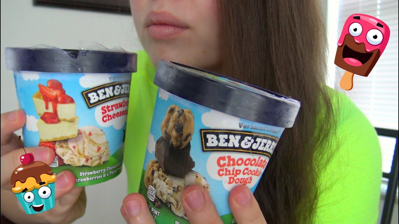 ASMR I Eating Sounds I Ben and Jerrys Ice Cream