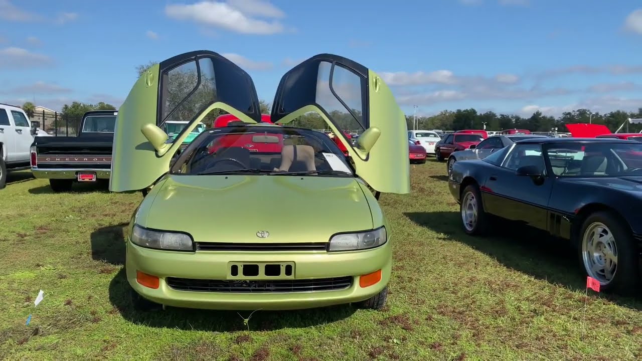 1991 Toyota Sera walk around JDM import Lamborghini style doors