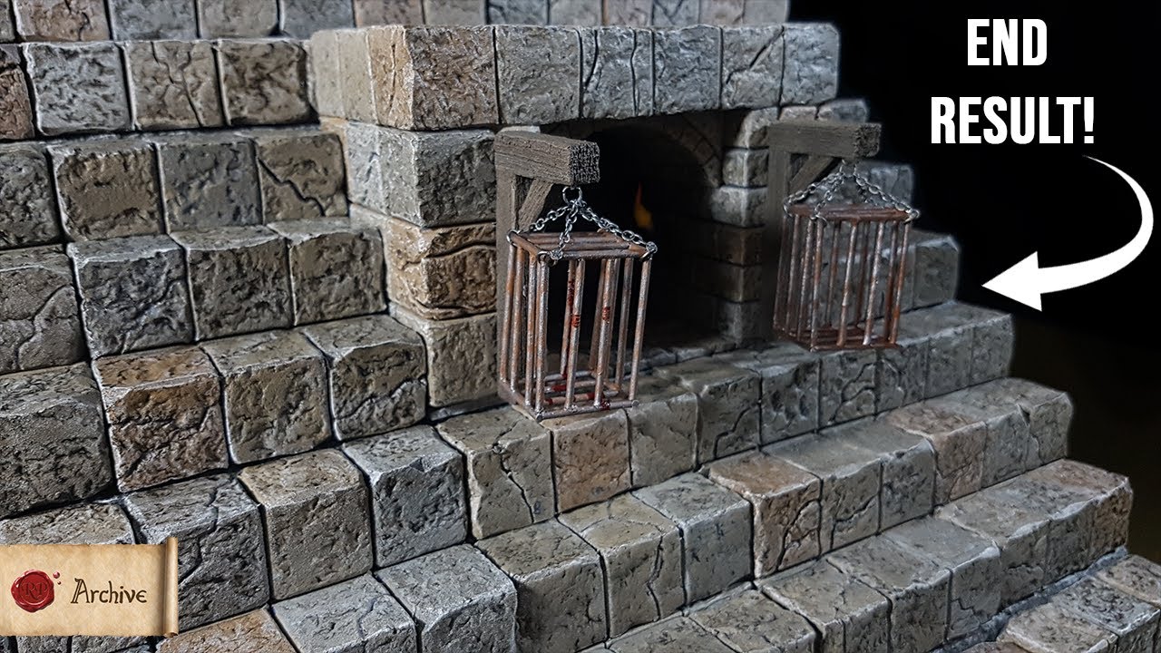 Как красить камень — ландшафт и здания для D&D