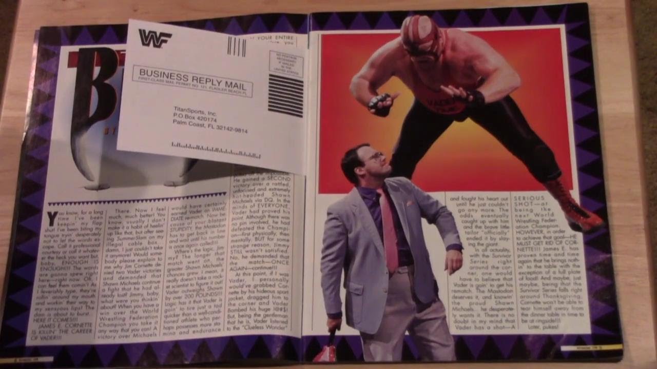WWF Magazine November 1996 / Reading Old Wrestling Magazines