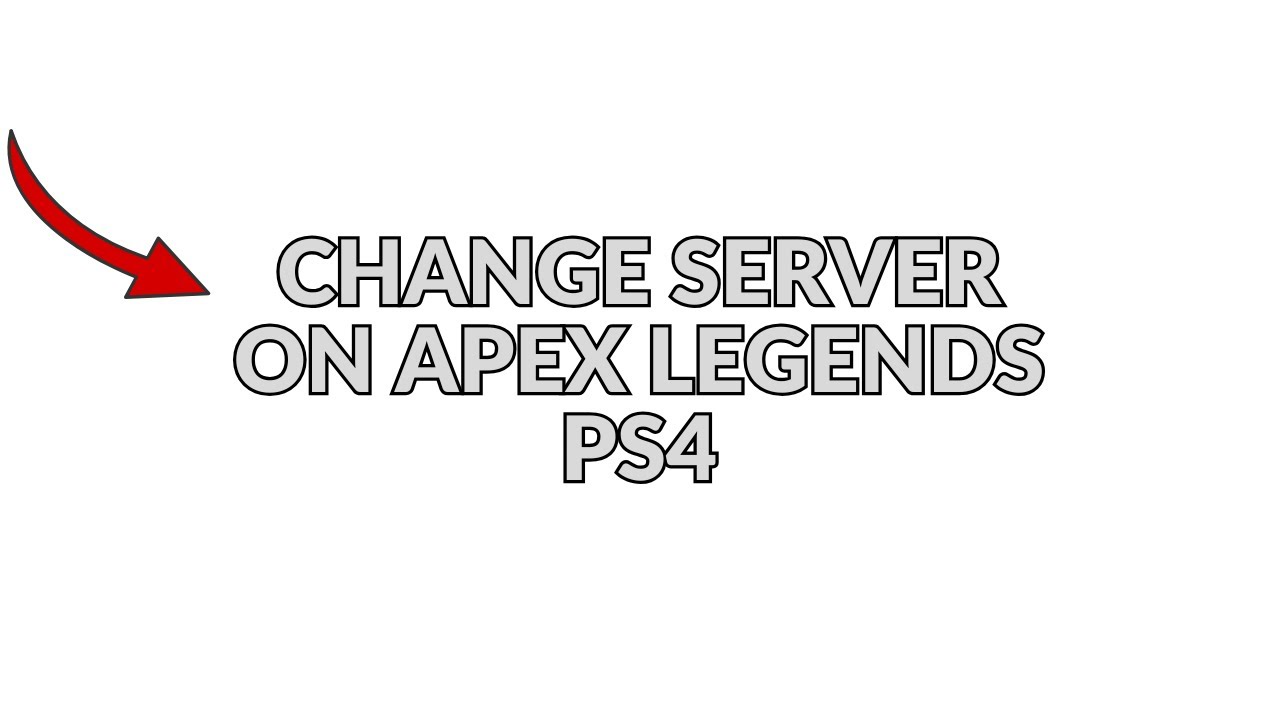 CHANGE SERVER ON APEX LEGENDS PS4 - Julia'sTutorials