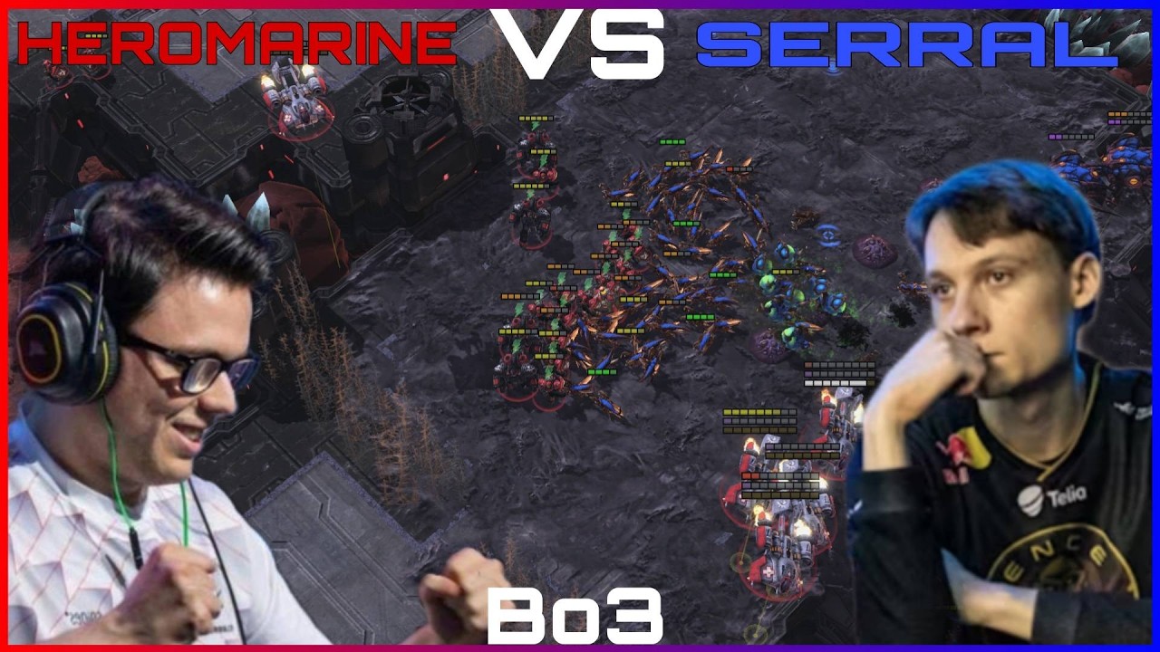 ЛЕГЕНДАРНОЕ TvZ Serral VS Heromarine В StarCraft 2