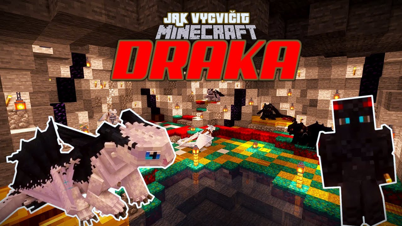 JAK VYCVIČIT DRAKA V MINECRAFTU! 🦎 I 30.- HNÍZDO PRO BEZZUBKU!