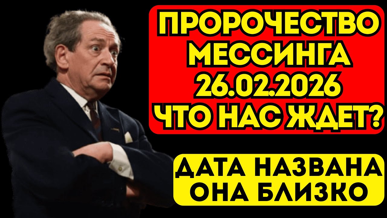 Мессинг предсказал ЭТО ... на 26.02.2026 . В феврале мир рухнет?