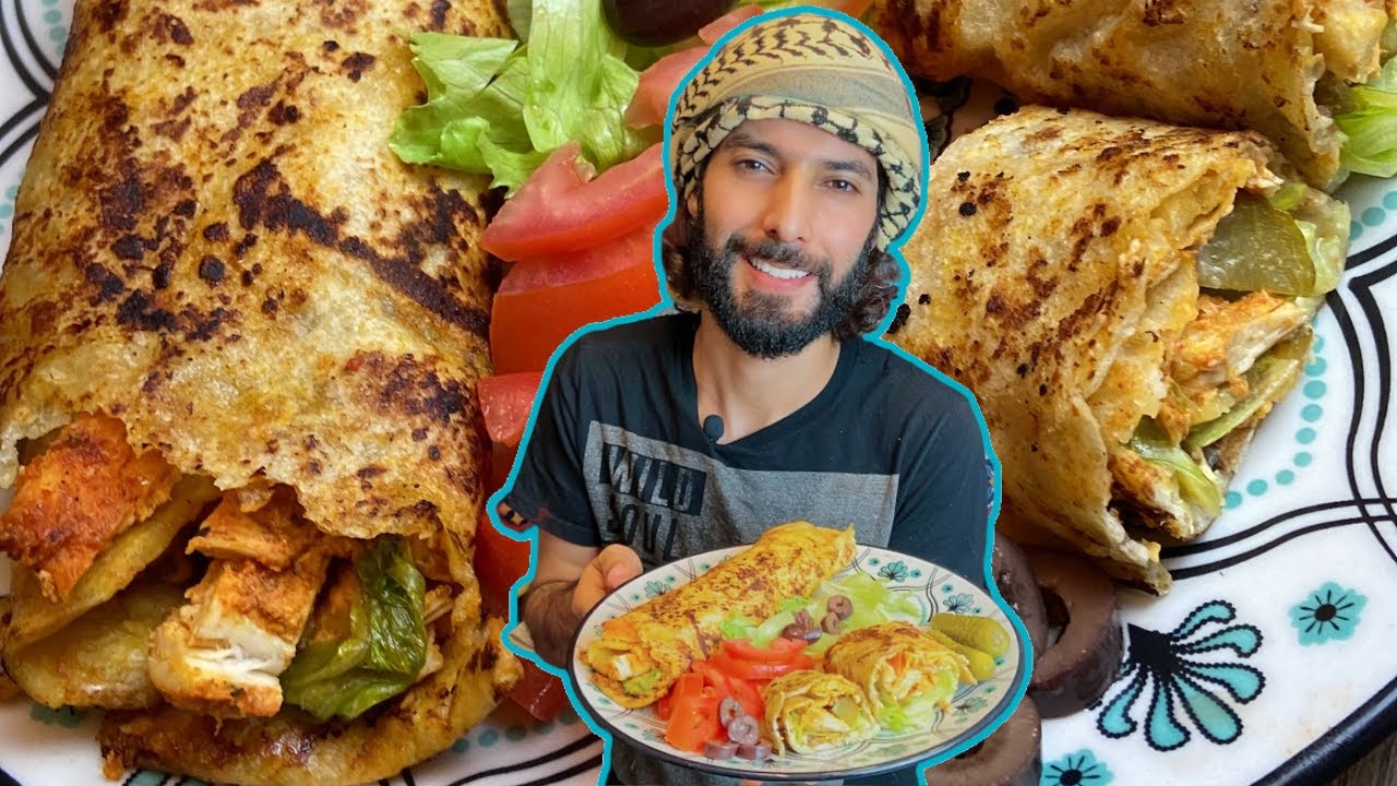 como fazer shawarma de frango rápido e fácil |receita árabe|