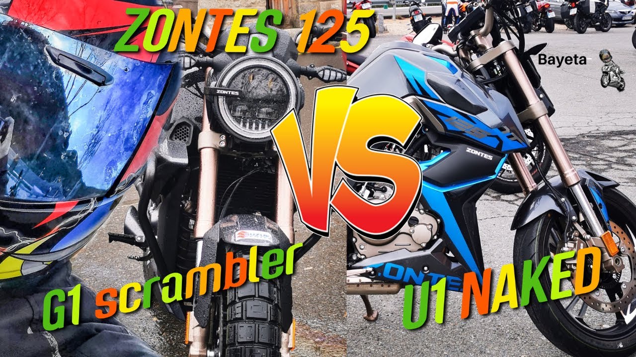 Zontes G1125 Y Zontes U1 125 2020 . Comparativa review castellano