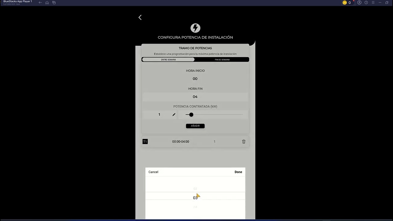 Configura perfiles de carga por franja horaria y calendario de inicio de carga