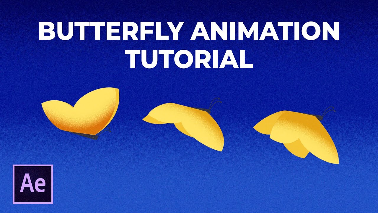 Как анимировать бабочку в After Effects Tutorial