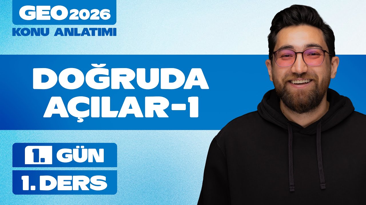 Doğruda Açılar-1 | 60 Günde Geometri | 1.Gün 1.Ders | 2026