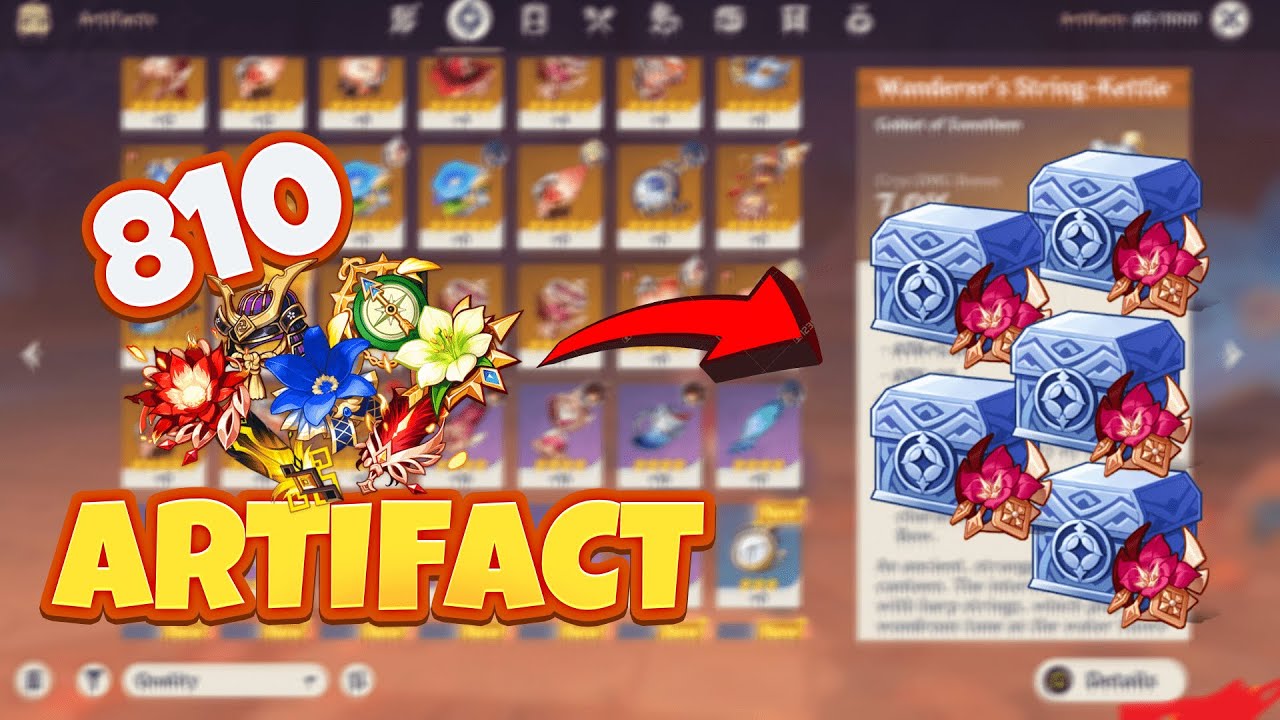Turning 810 Artifacts to Gladiator's Finale Strongbox, Is It WORTH IT? | Genshin Impact (PC)