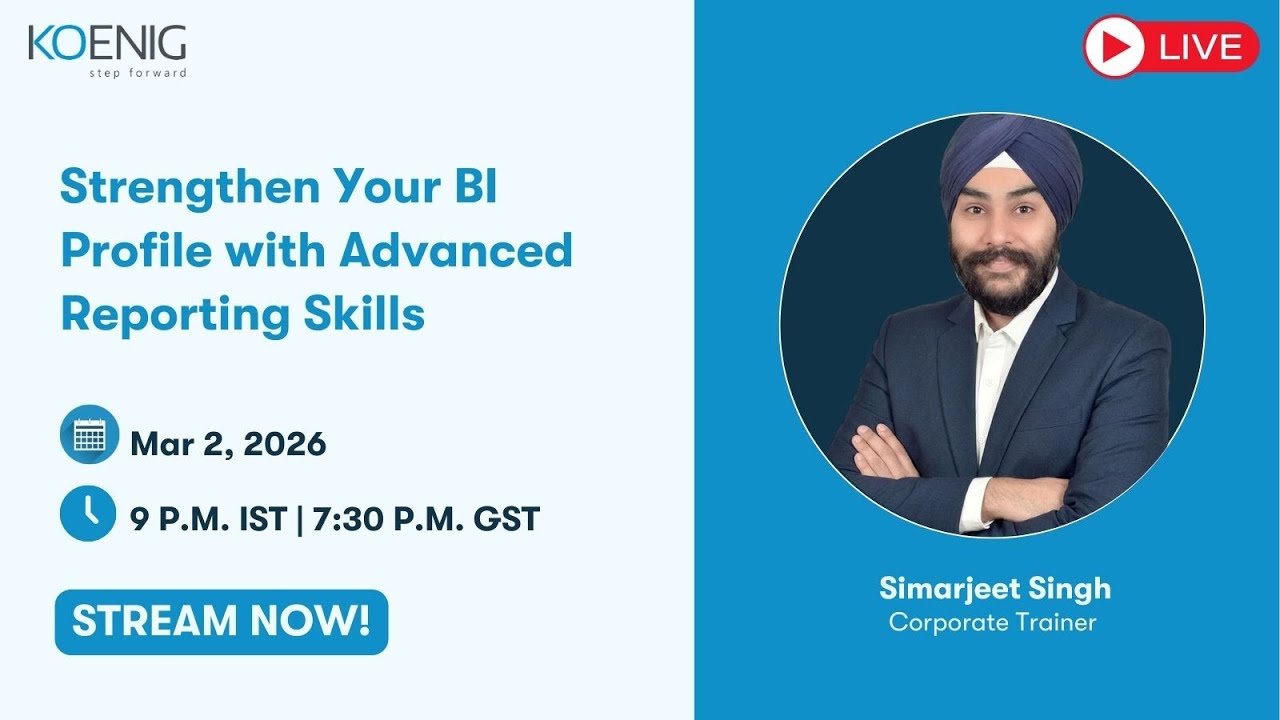 Strengthen Your BI Profile with Advanced Reporting Skills