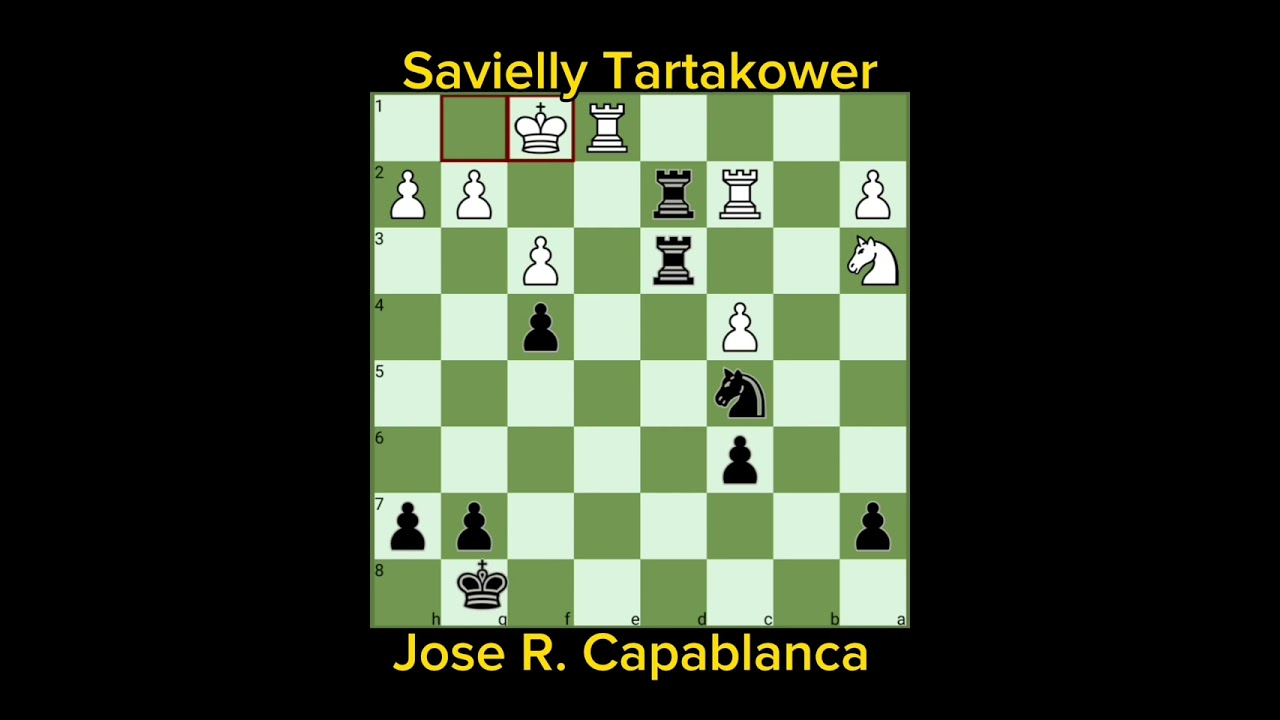 Capablanca's Greatest Chess Game V1 | Tartakower vs Capablanca (1914)