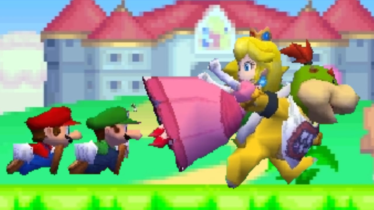 New Super Mario Bros DS Co-Op Walkthrough - World 1 (2 Player)