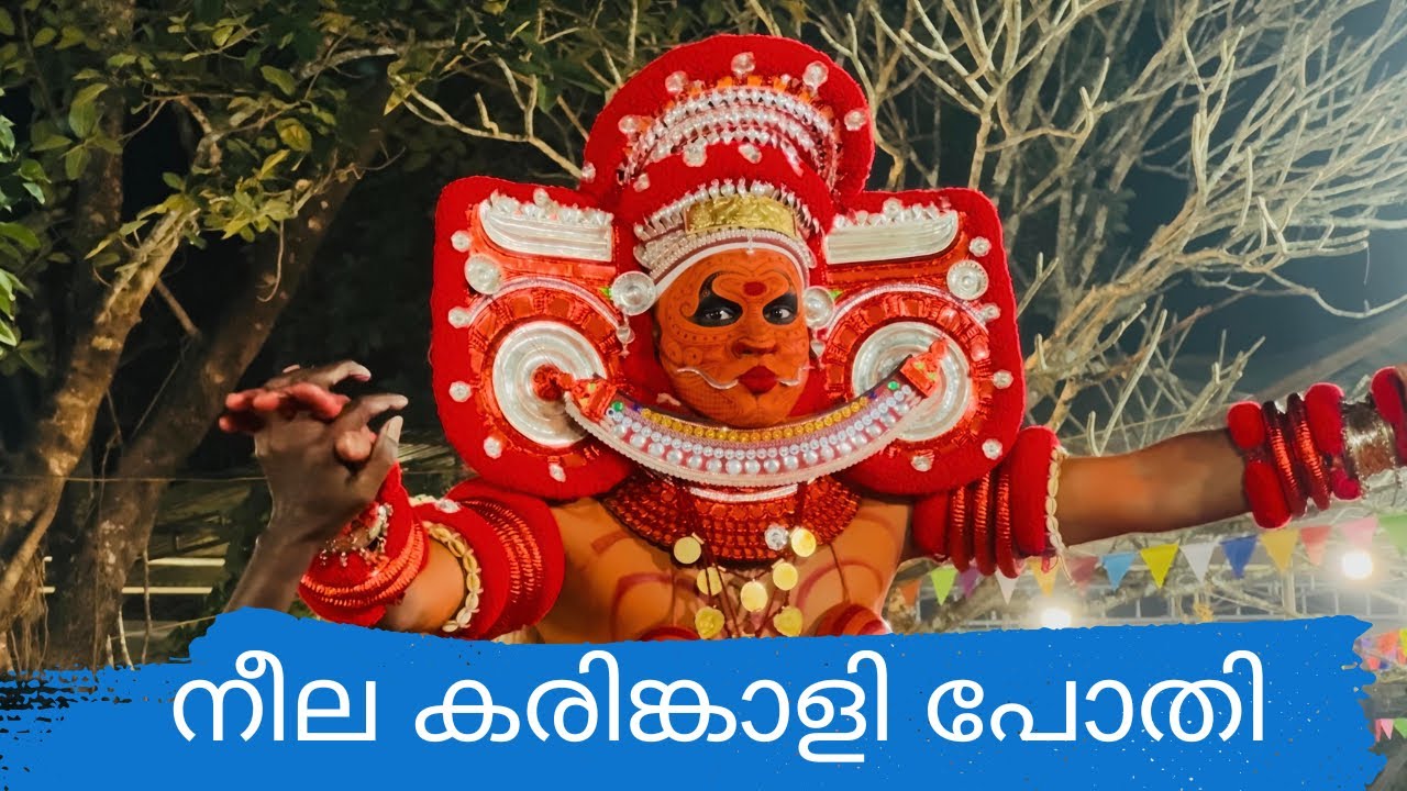 നീല കരിങ്കാളി പോതി തെയ്യം. Neela karinkaali pothi Theyyam  #theyyamkannur  #theyyamkerala #theyyam 