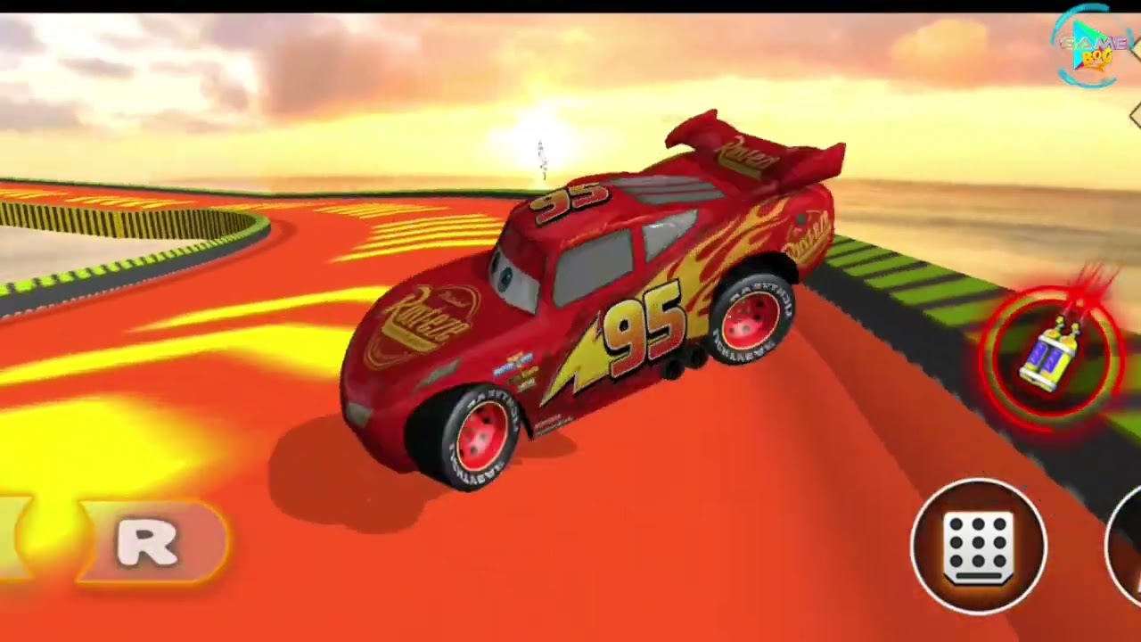 new mega ramp Lightning McQueen stunts #games #androidgames  #newgame re