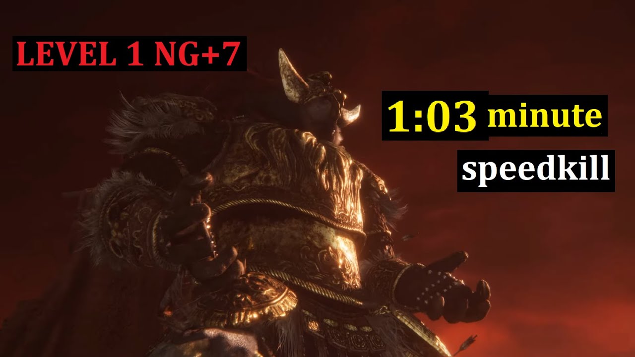 Elden Ring - Level 1 NG+7 Starscourge Radahn speedkill [No Damage]