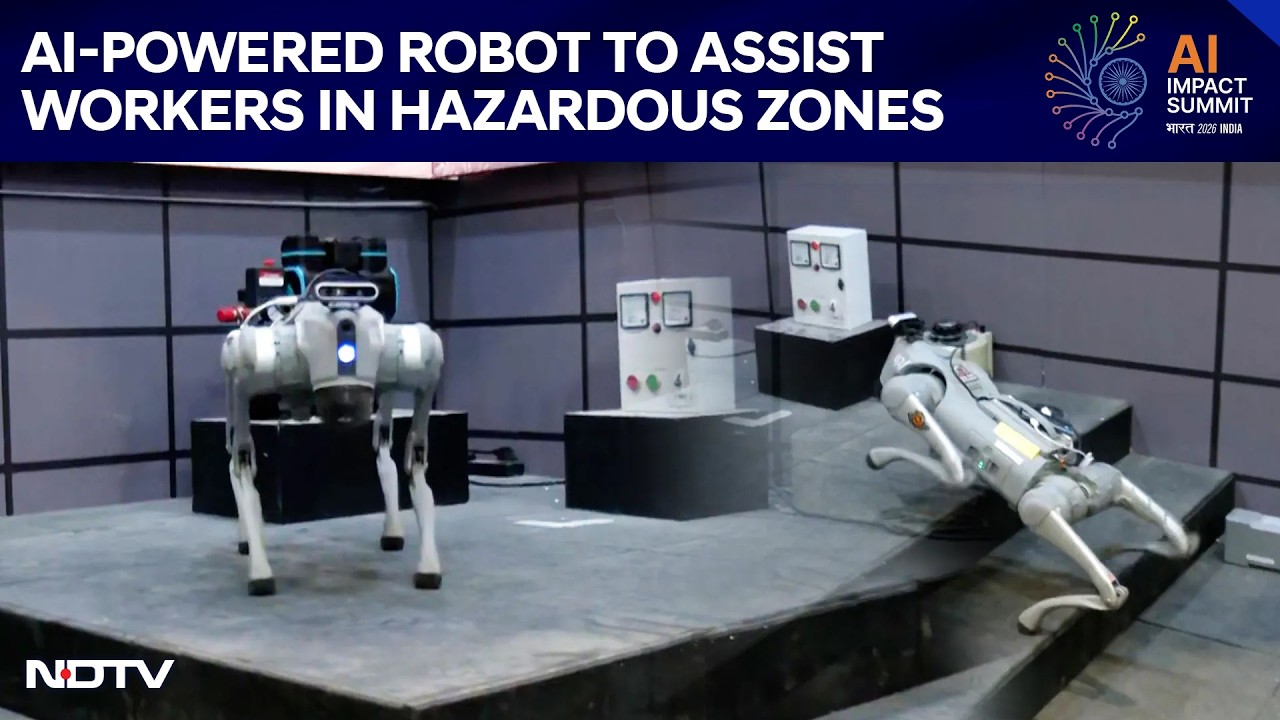 India AI Summit 2026 | AI-Powered Robot Designed To Assist Workers In Hazardous Zones