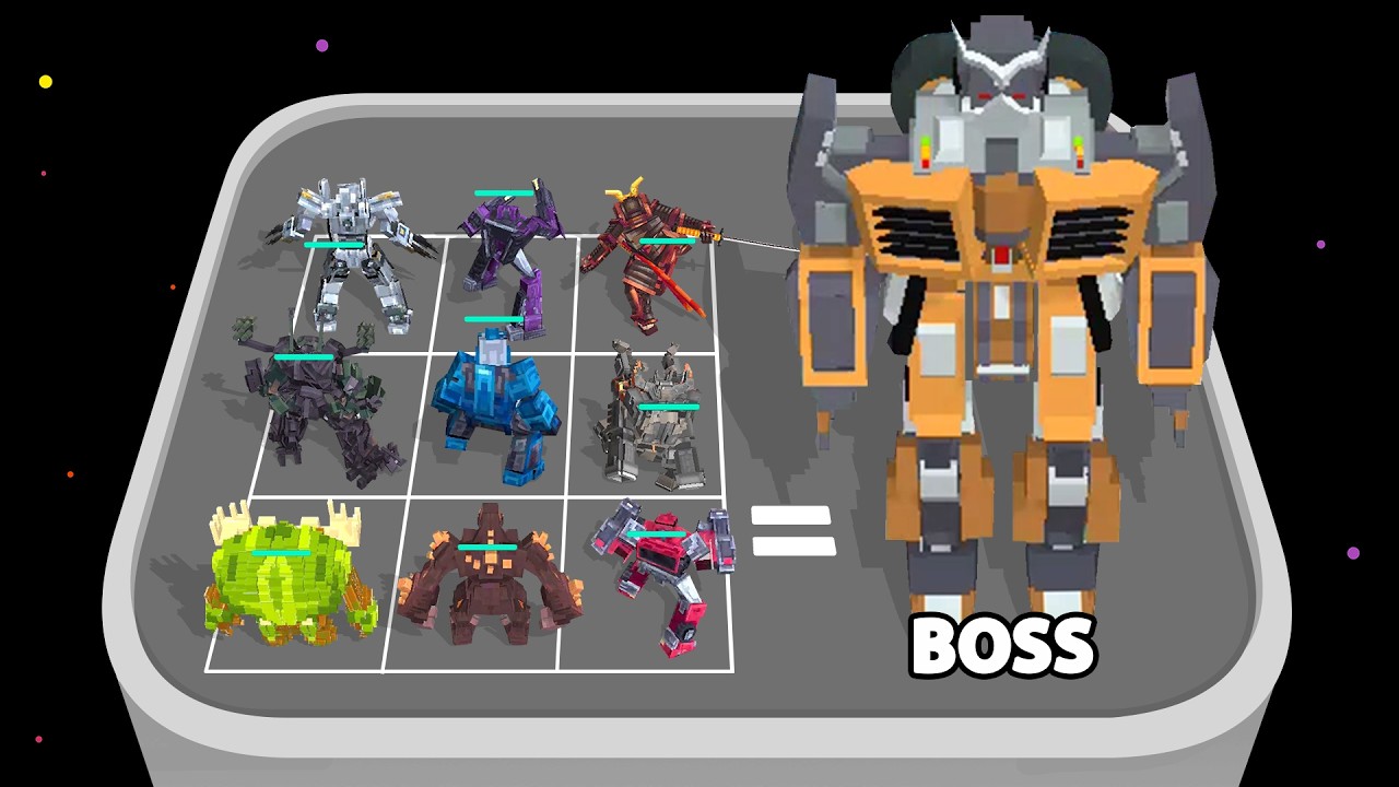 MERGE CRAFT ROBOT - Слияние Битвы ⭐ Игра для Android Объединение битв, Повтор