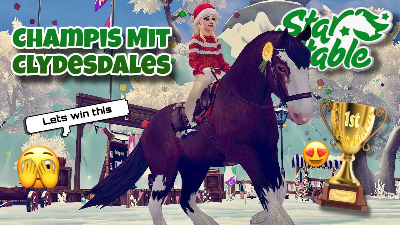 Champi Marathon mit den CLYDESDALES🐴❄️ // Star Stable Online