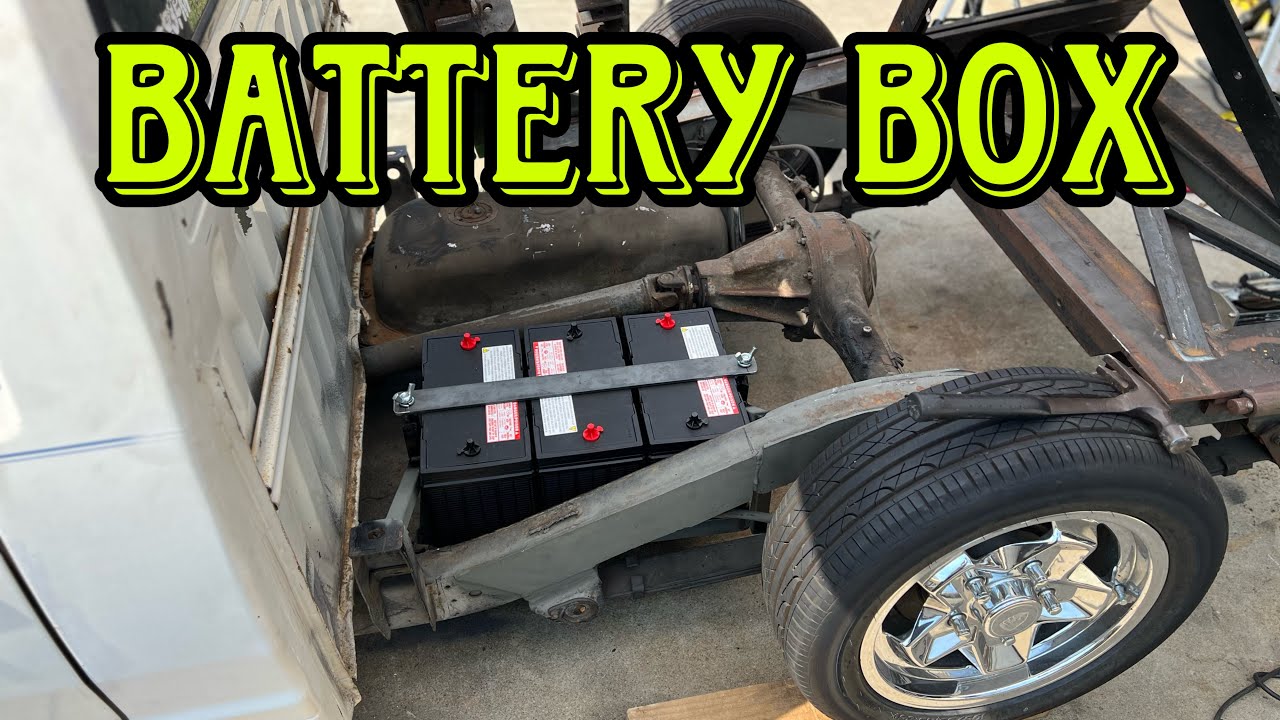 BUILDING A BATTERY BOX FOR MY LOWRIDER MINITRUCK ! $25
