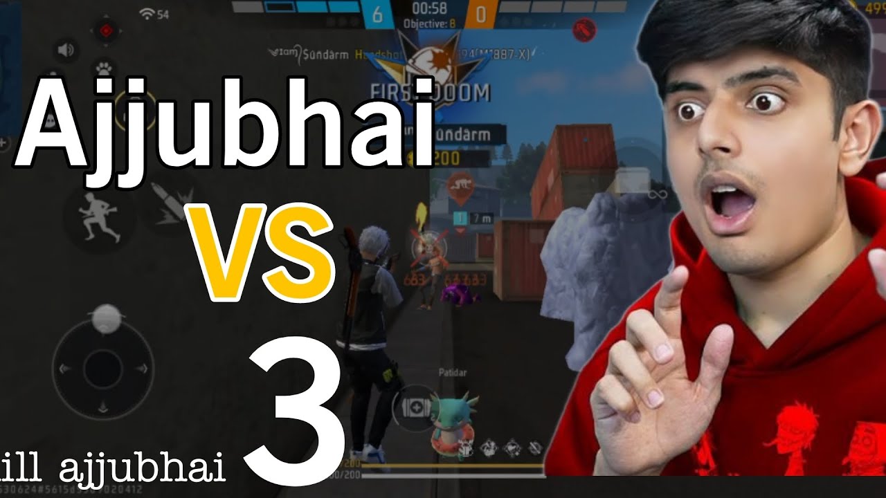 Ajju bhai ko hand shot 💥☠️ #ajjubhai @TotalGaming093  #bullymaguire 