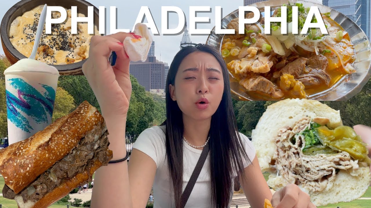 EVERYTHING I ATE IN PHILLY: cheese steak, water ice, cannolis, roast pork sandwich and more&hellip;