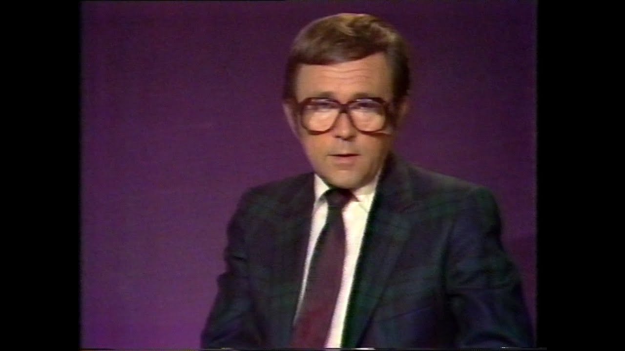 TV1-hallåa Arne Weise + avslutning 1981-06-19
