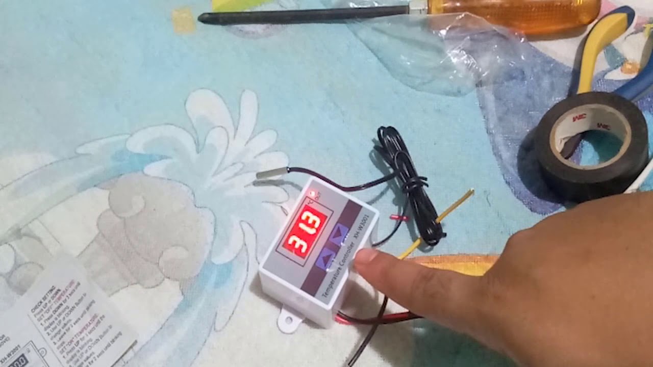 Egg Incubator Digital Thermostat Setup XH-W3001 (Tagalog)