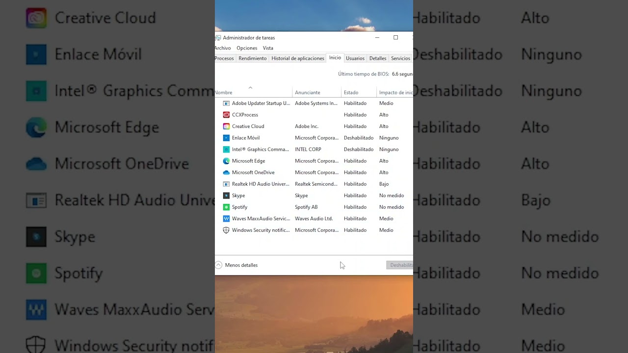 #SHORTS Como quitar programas de inicio autom&aacute;tico en Windows