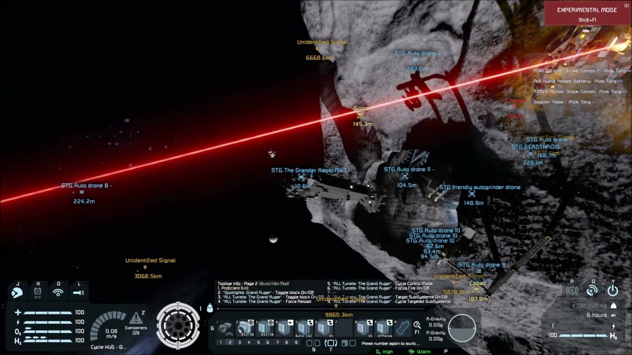 Space Engineers- Drones and mining ship take out a Reaver