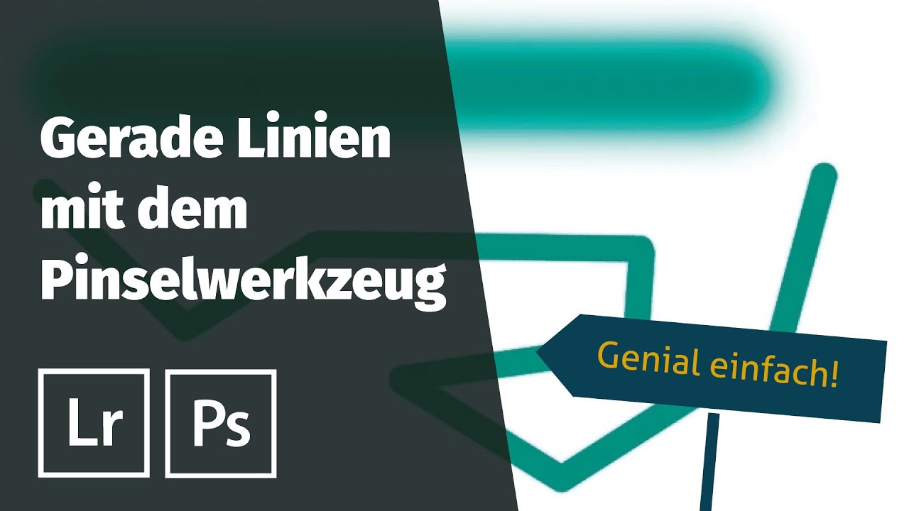 Lightroom/Photoshop Quicktip: Gerade Linien mit dem Pinselwerkzeug