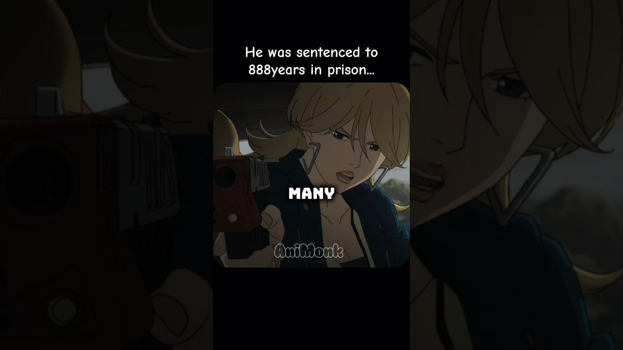 He was sentenced to 888years in prison😱💀 #anime #shorts