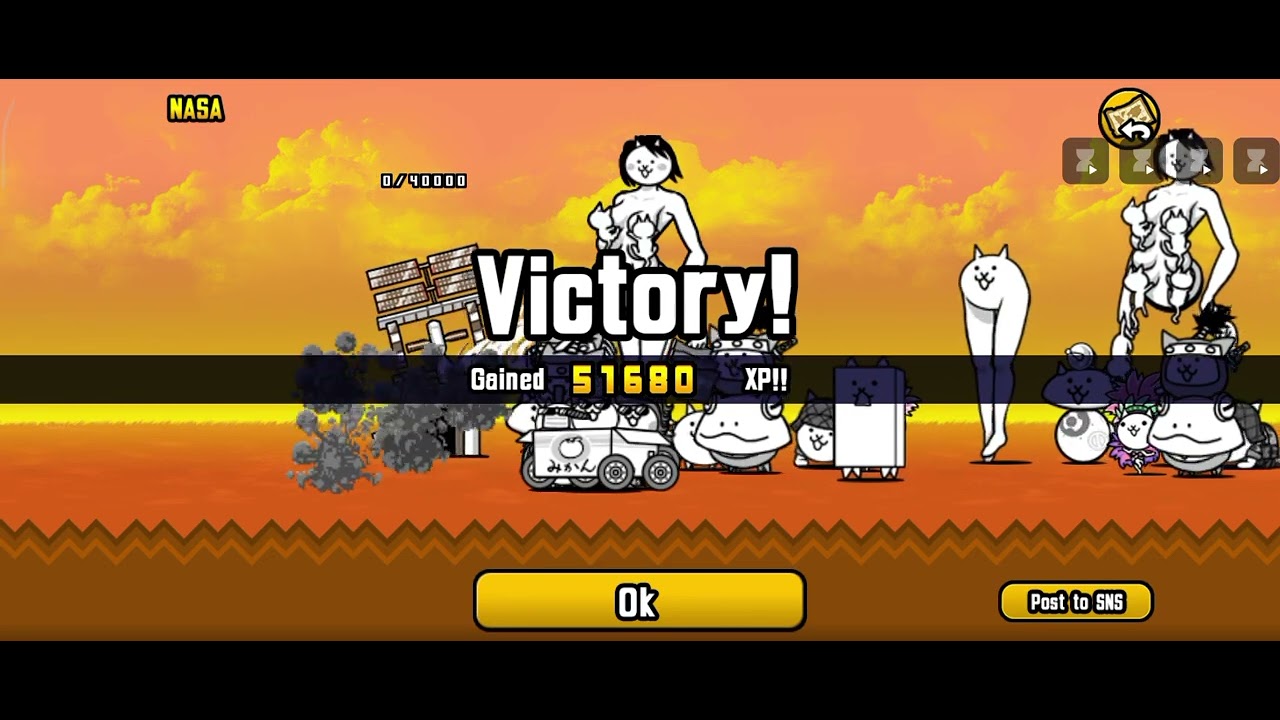 Speed running battle cats 