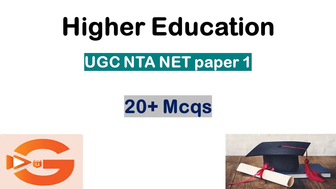 Higher Education Mcqs | UGC NTA NET paper 1 | September 2020