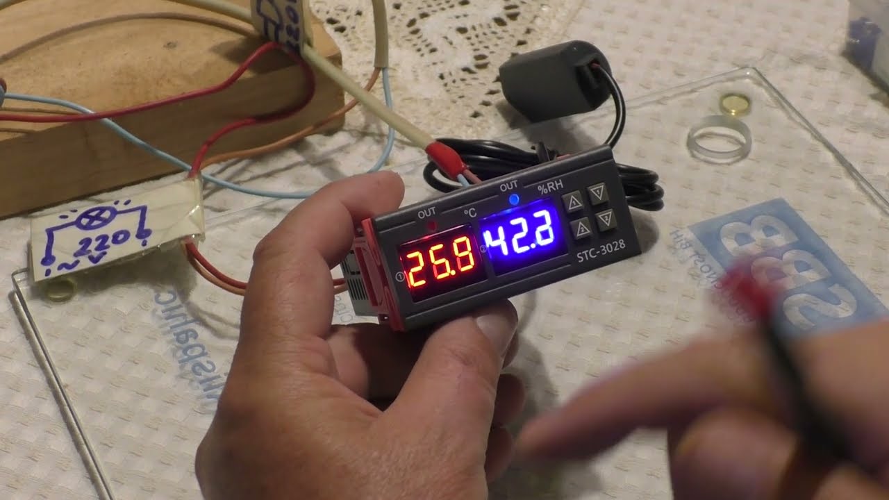 STC 3028 Podešavanje termostata za temperaturu i vlagu | How to settings Thermostat STC 3028