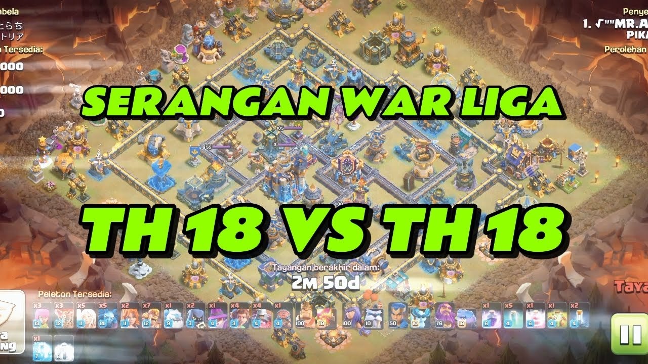 3 ⭐.TH 18 VS TH 18 .MODE WAR LIGA 🔥