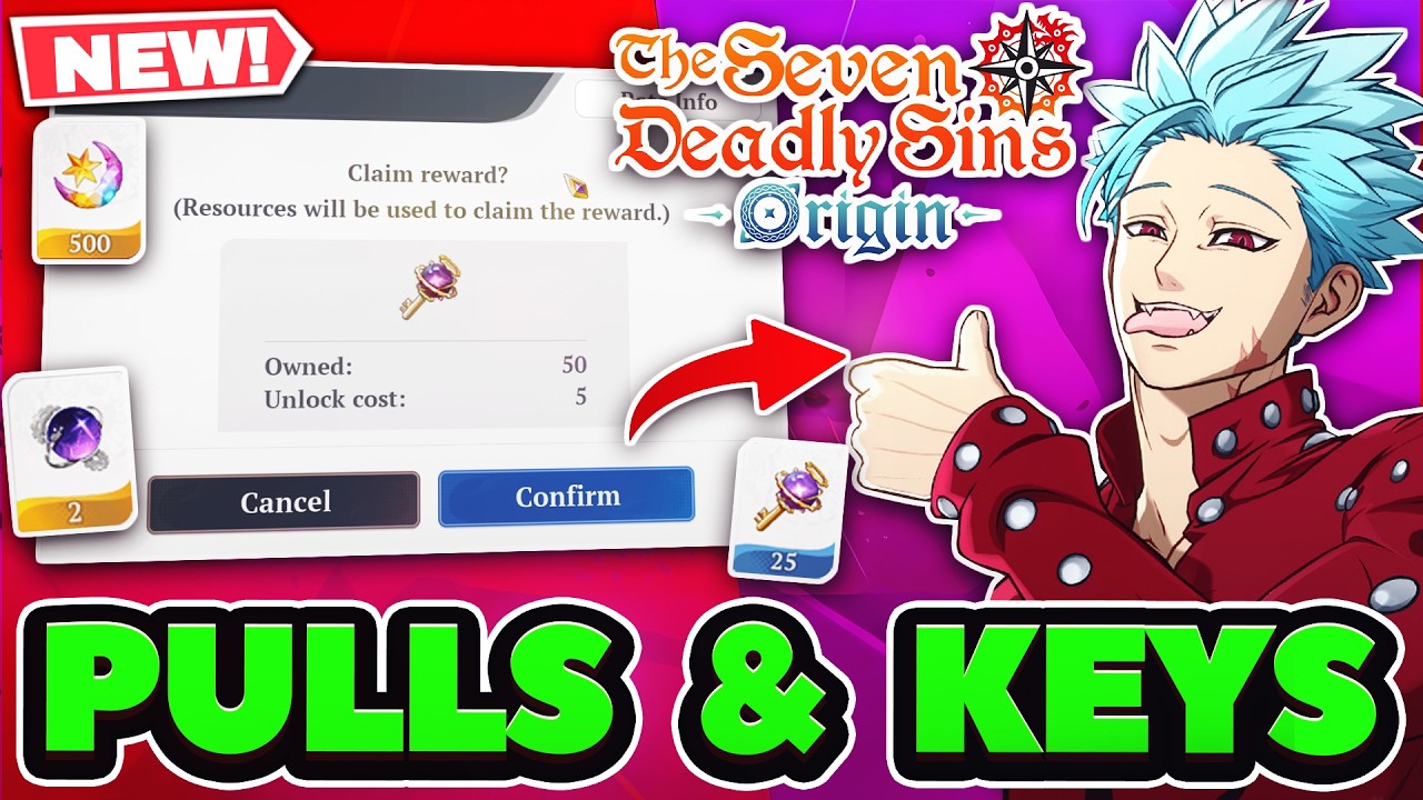 FREE 10 DRAW & KEYS! HOW SHOULD YOU SPEND KEYS LATE GAME In 7DS: Origin (Secret TIP)