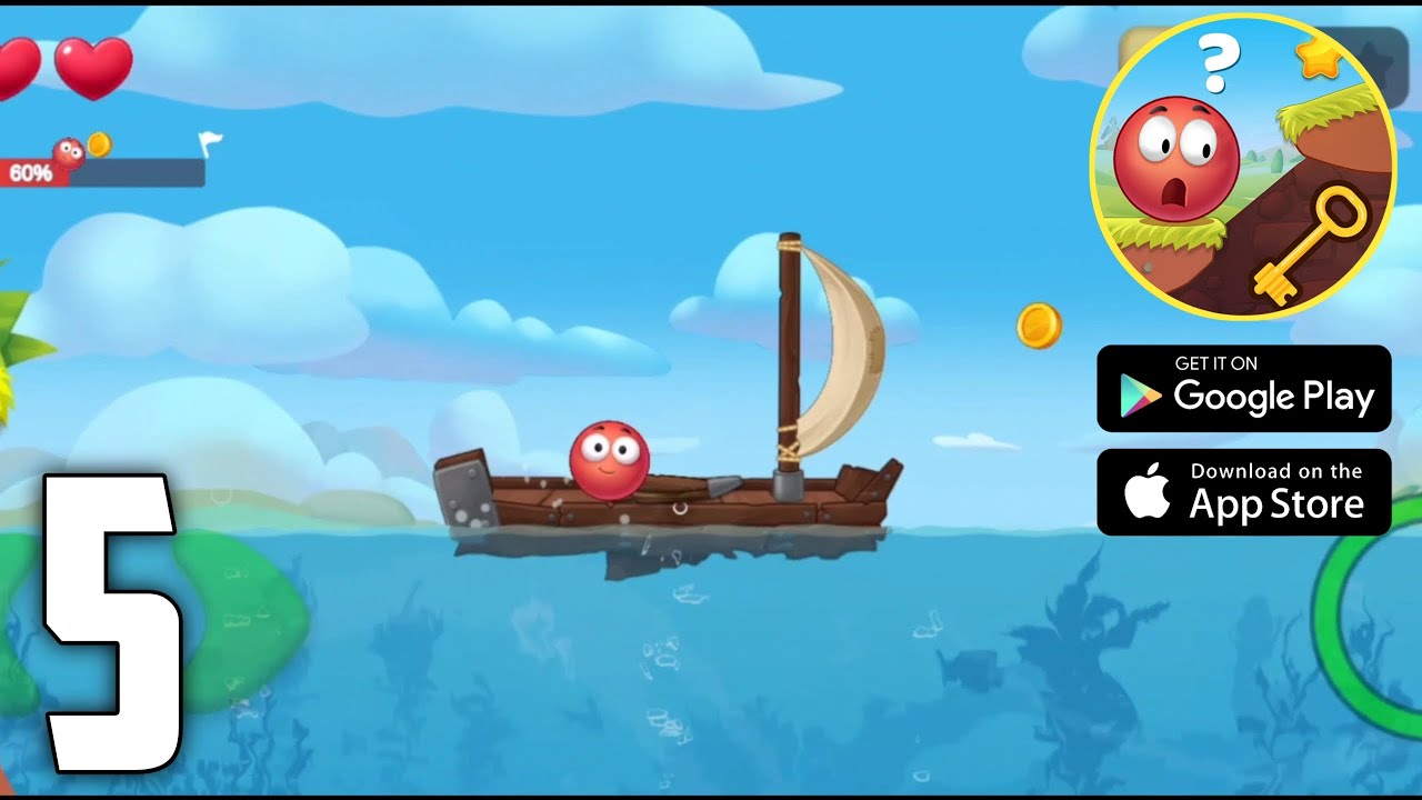 Red Ball: Secret Adventure Part 5 | Gameplay Walkthrough | Levels 41-50 | (iOS & Android)