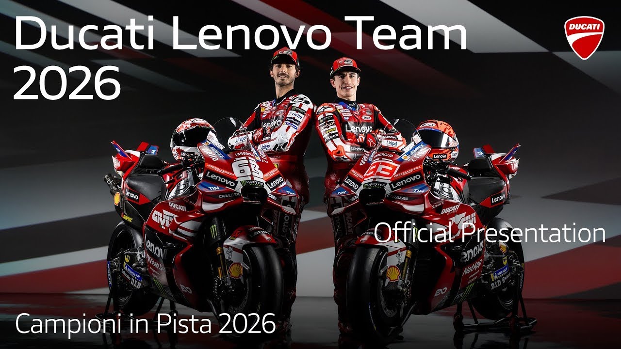 Presentation of the Ducati Lenovo MotoGP Team with Marc Márquez and Pecco Bagnaia