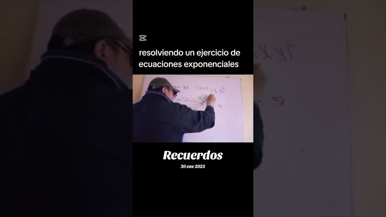 Aprendiendo álgebra resolviendo un ejercicio de ecuaciones exponenciales 